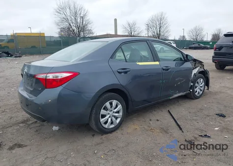 2016 Toyota Corolla Le из США, поврежденный, VIN 5YFBURHE8GP568935